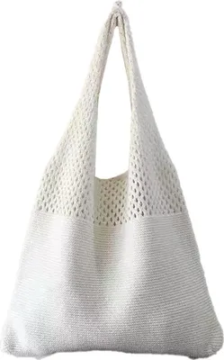 Produktbild von Große gewebte Damen-Schultertasche, Sommer-Strandhandtasche, Einkaufstasche