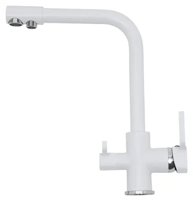 Produktbild von Küchenarmatur, 3-Wege-Konfiguration, 360° Drehung, WEISS