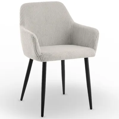 Zdjęcie produktu dla Nowoczesne stylowe krzesło kuchnia jadalnia salon KT206 Lotta sztruks taupe