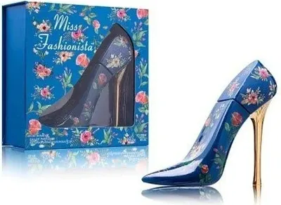 Pafüm in High Heel Form mit Blumenmuster