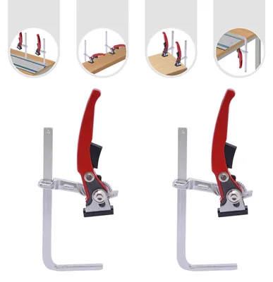Imagen del producto de Juego de 2 abrazaderas para carpintería, de 160x60 mm, con una fuerza de sujeción de 220 kg