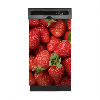 Produktbild von Aufkleber sticker 45x70 cm Dekorative folie Spülmaschine - frische Erdbeeren