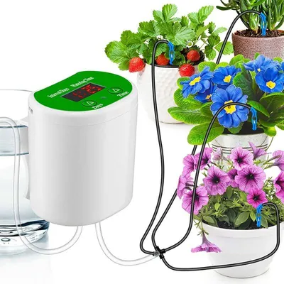 Obrázek produktu pro Zavlažovací sada pro automatické zavlažování, automatický zavlažovací systém pro pokojové rostliny, USB nabíječka, zavlažovací sada pro kutily, automatický zavlažovací systém pro rostliny