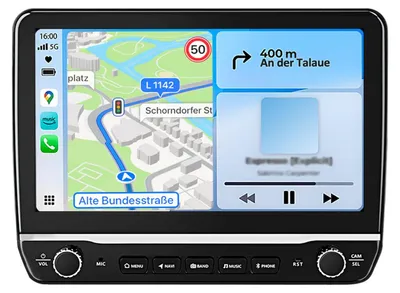 Immagine prodotto di Autoradio Android da 10 pollici con 32 GB per Fiat Ducato, Citroen Jumper e Peugeot Boxer (2007-2025) Camper/furgoni con CarPlay e Android Auto Navigazione e