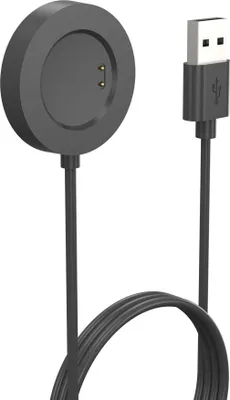 Produktbild von SYSTEM-S USB 2.0 Kabel 100 cm Ladestation für Realme Watch 3 Pro Smartwach in Schwarz