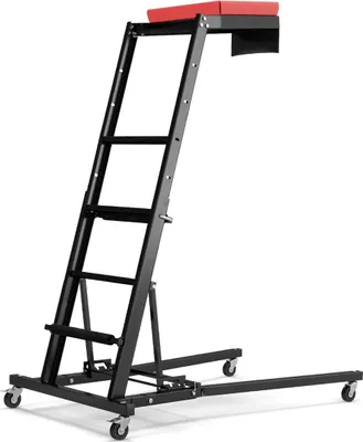 Produktbild von Faltbare Hebebühne mit 114,5-168 cm Einstellbarer Höhe & 3-Gang-Winkel Automobilmotor Hebebühne