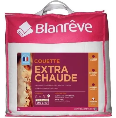 Immagine prodotto di Pilota matrimoniala Blanreve, cald, microfibra, alb, 240x260cm