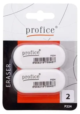 Obrázek produktu pro Guma na mazání Profice, oválná, 2 ks. Blistr – MEMOBE