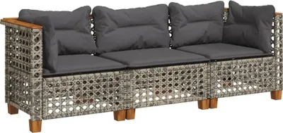 Zdjęcie produktu dla VidaXL 365939, 3 siedz., Ciemny Szary, 110 kg, 1905 mm, 635 mm, 620 mm