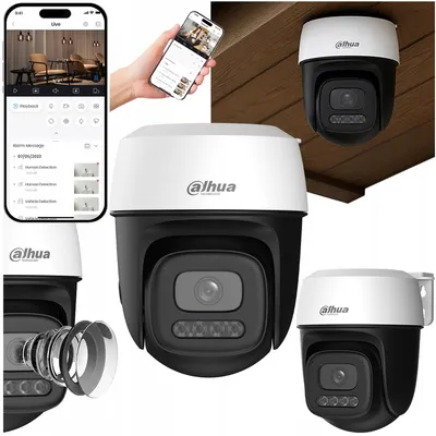 Zdjęcie produktu dla Dahua Kamera zewnętrzna Obrotowa do monitoringu Alarm WiFi 5MP + 128GB