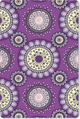 Produktbild von MuchoWow® Mauspad Mousepad Mädchen - Blumen - Lila - Muster - Mädchen - Kinder - Kinder 40x60 cm - Mousepads - Maus Mat - Pad - Mausunterlage - Schreibtisch Accesoire