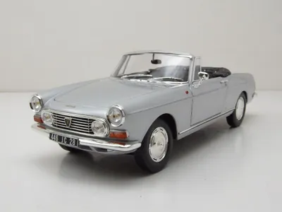 Zdjęcie produktu dla Norev 184835 Peugeot 404 Convertible 1967 srebrny 1:18