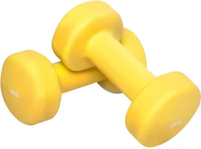Obrázok produktu pre Gorilla Sports Jednoručky na aerobik, 2 x 4 kg, žlté
