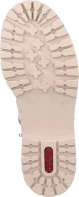 Produktbild von Rieker Damen Stiefelette Webstoff Schnalle Plateau 72631, Größe:39 EU, Farbe:Beige