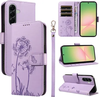 Produktbild von Samsung Galaxy A57 Hülle - Coverup Pusteblume Klapphülle - Lavendel