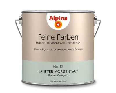 Produktbild von Alpina Feine Farben No. 12 Sanfter Morgentau® edelmatt 2,5 Liter + Rührholz