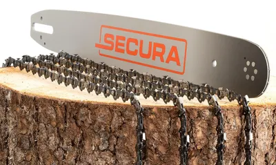 Produktbild von SECURA 4 Sägeketten + Schwert 50cm 0.325" 1,6 81 passend Stihl MS271