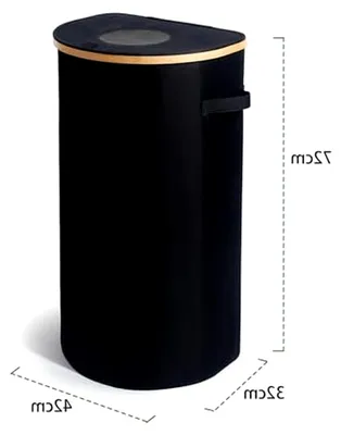 Produktbild von 100L Flaschensammler für Leergut und Altglas mit Deckel und Öffnung, Aufbewahrung für Pfandflaschen, inklusive XXL Tragetasche, für Küche und Abstellraum (Schwarz)