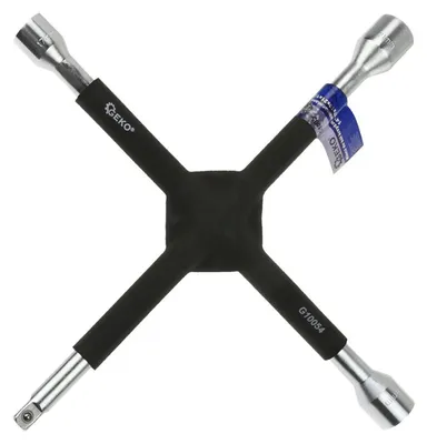 Obrázok produktu pre Krížový kľúč na kolesá 17-19-21mm, 1/2'', Geko