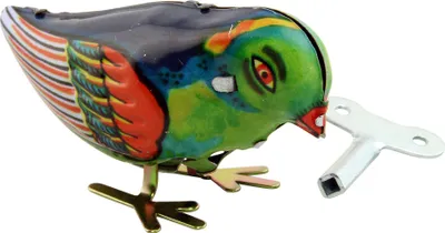 Produktbild von Blechspielzeug - pickender Vogel - Blechvogel