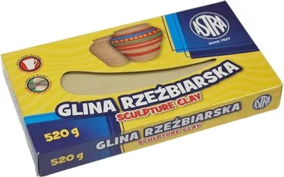 Zdjęcie produktu dla Glina rzeźbiarska ASTRA 520g plastyczna