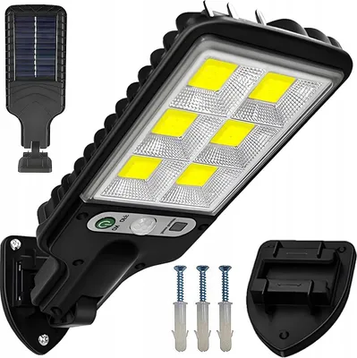 Zdjęcie produktu dla Lampa solarna uliczna mocna zewnętrzna na ogród do domu LED 120
