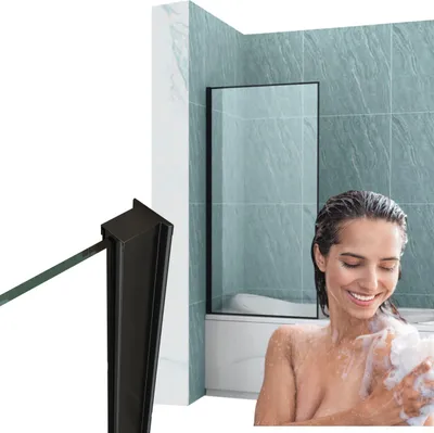 Produktbild von Madison Badewannenabdeckung 1-Flügelig 70X140 Fix Schwarz