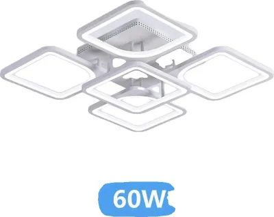 Obrázok produktu pre Stropné svetlo, stmievateľné, LED, s diaľkovým ovládaním, biele 4 a 1