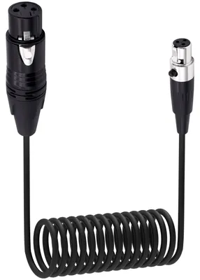 Imagen del producto de Cable de audio Mini XLR a XLR, 0,65 metros