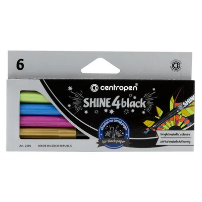 Image de Marqueur métal 2590/6 pour stylo de coloriage noir