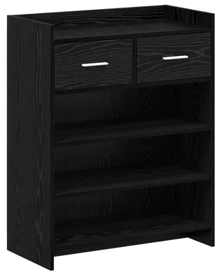 Produktbild von vidaXL Schuhschrank Schwarze Eiche 73,5 x 36 x 92 cm Holzwerkstoff