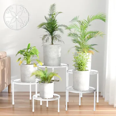 Produktbild von Blumenständer 5er-Set Pflanzenständer Blumenhocker Pflanzenregal Blumenregal