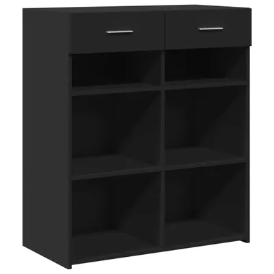 Produktbild von Sideboard Schwarz 80x42,5x93 cm Holzwerkstoff