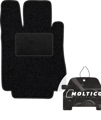Produktbild von moto-MOLTICO Fahrer Fußmatte Auto Velours Fahrerseite Autoteppiche Schwarz Fahrermatte 1-teilig passend für Mercedes-Benz S-Klasse W220 4-matic 1998-2005