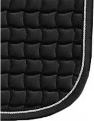 Zdjęcie produktu dla Eskadron Podkładka pod siodło ujeżdżeniowe Bawełna Silver Basics Podkładka pod siodło Black Full