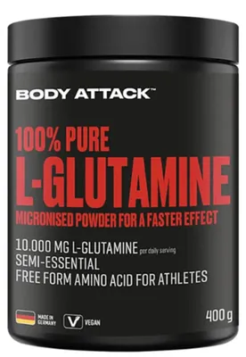 Produktbild von Body Attack 100% Pure L-Glutamine - 400g-Dose