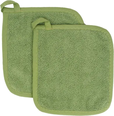 Produktbild von Topflappen-Set aus Baumwollfrottee, Küchenuntersetzer, 2er-Pack