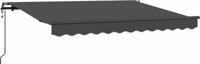 Image de vidaXL Store rétractable anthracite 300 x 200 cm Tissu