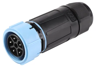 Obrázek produktu pro Voděodolný 5-pólový konektor Electraline 71739, IP68, propojovací kabel