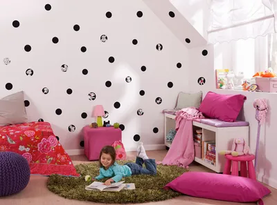 Produktbild von Disney Wandtattoo von Komar "101 Dalmatiner Dots"  - Größe 50 x 70 cm