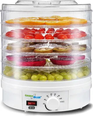 Produktbild von Dörrautomat Dörrgerät Dörrer Trockner Obsttrockner Temperaturregler 350W 5 Siebe je 35mm