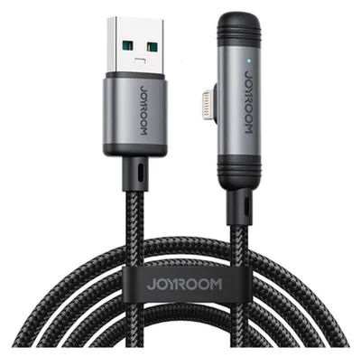 Immagine prodotto di Cavo Joyroom S-A56 Serie Enjoyx 90° Usb-A - Lightning 3A 1,2M - Czarny