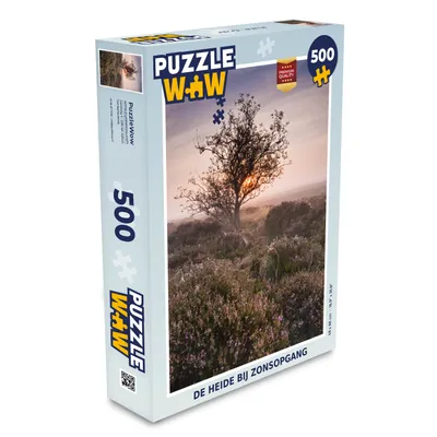 Obrázok produktu pre MuchoWow® Puzzle 500 ks Vresovisko pri východe slnka