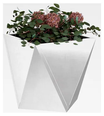 Produktbild von Pflanzkübel 2 Stück Silber 30 x 30 x 30 cm Edelstahl