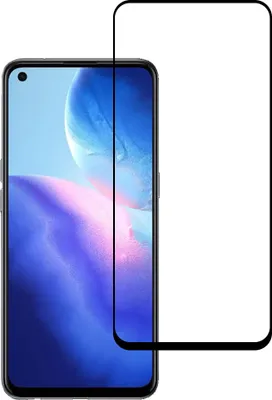 Produktbild von Smartphonica Displayschutzfolie geeignet für Oppo Reno 5 - Full Cover Tempered Glass - Gehärtetes Glas geeignet für Oppo Reno 5