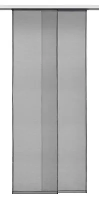 Produktbild von Flächenvorhang „Ronny“ ohne Zubehör: Grau / 245x60cm Farbe: Grau Größe (HxB): 245x60cm
