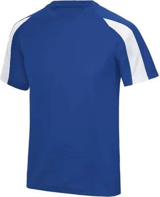 Produktbild von Just Cool JC003 | Contrast Cool Sport T-Shirt + WRAP  - Farbe: Royal Blue/Arctic White - Größe: L
