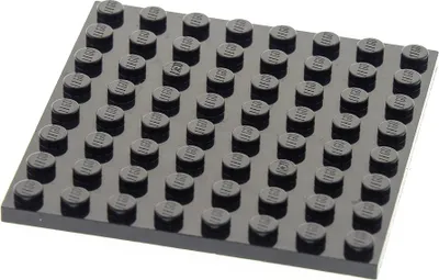 Produktbild von 1x Lego Bau Platte 8x8 schwarz Basic Grundplatte Star Wars 4166619 42534 41539