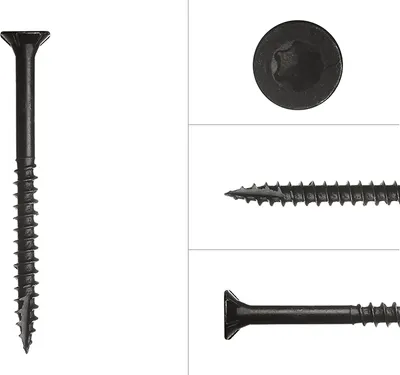 Immagine prodotto di Viti per facciate zincate nere 4 x 50 mm Torx 20 - Per 100 pezzi
