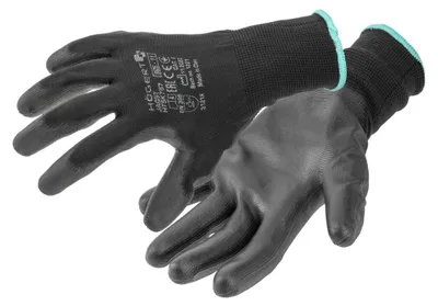 Produktbild von Arbeitshandschuhe schwarz, PolyurethanBeschichtung auf Polyester, EN 388 3131X, Gr. 9, 12 Paar, Art. HT5K757-9 – JAGST, Högert Technik